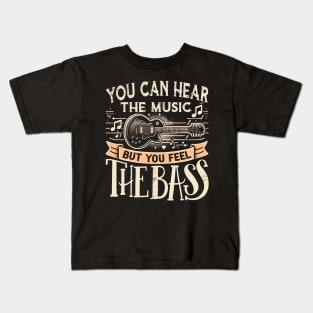 Vivid Virtuoso: You Can Hear The Music But You Feel The Bass Kids T-Shirt